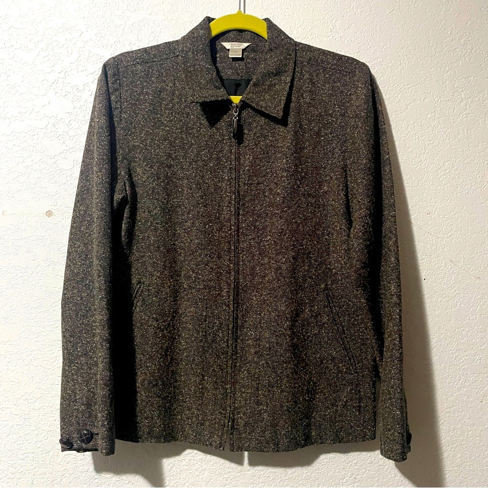 Christopher & Banks Women’s Brown Tweed Blazer Size S